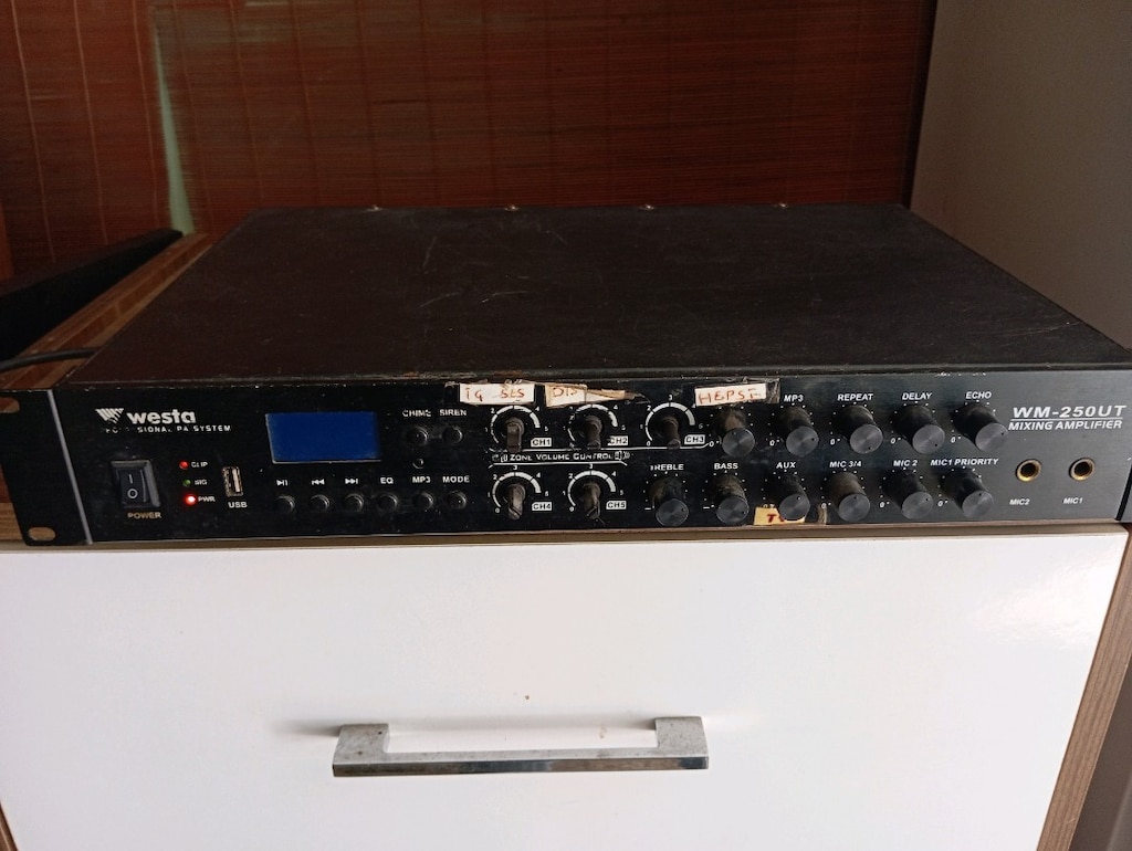 westa wm-250ut mixing amplifier - 5