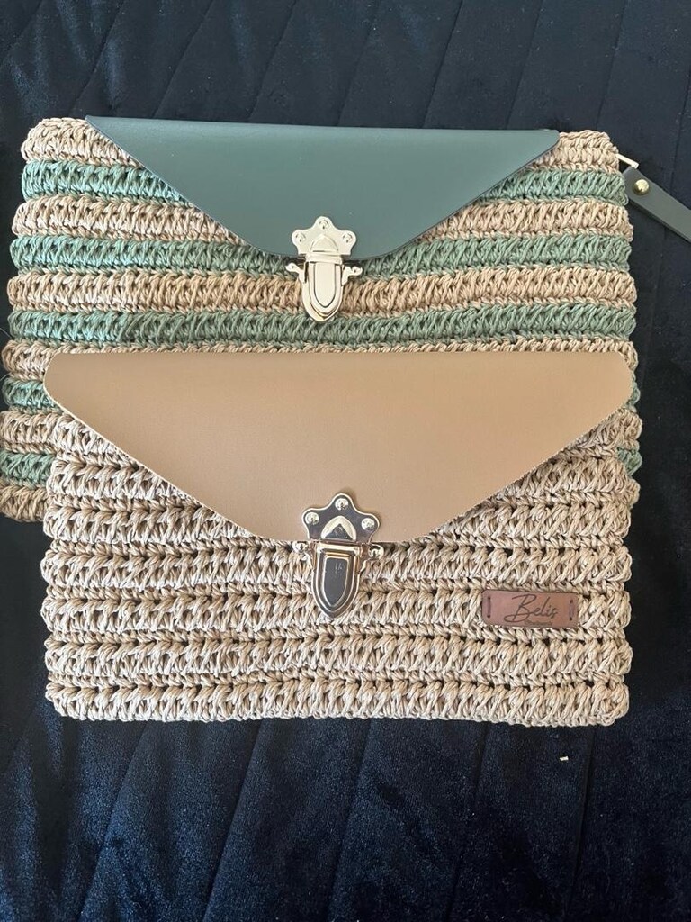 çanta kağıt ipten CLUTCH ÇANTA - 3