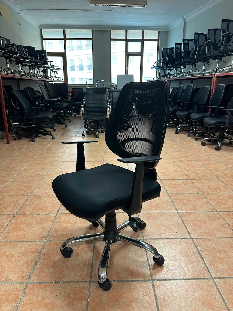 KLAS OFİS ÜSKÜDAR SİYAH FİLELİ KROM AYAKLI ÇALIŞMA KOLTUĞU - 3