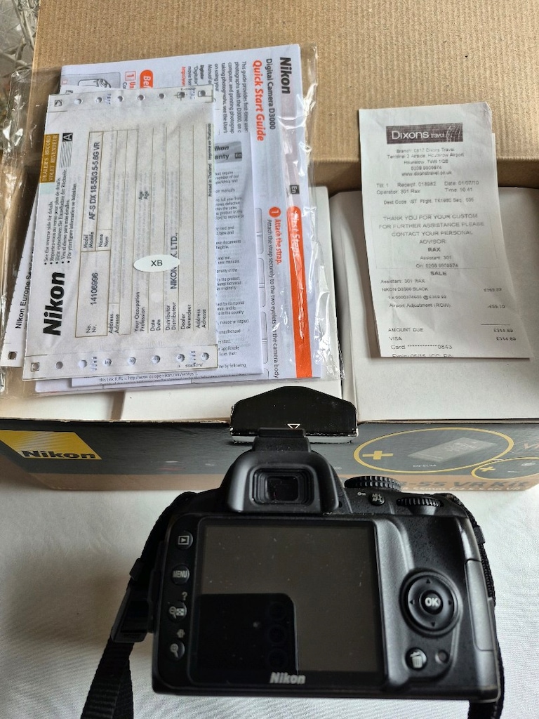 nikon d3000 18/55 vr body kit - 6