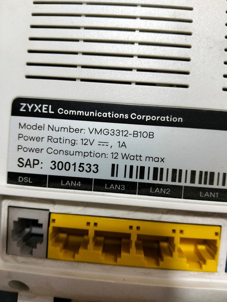 ZYXEL VMG3312-B10B VDSL Modem SATILIK - 2