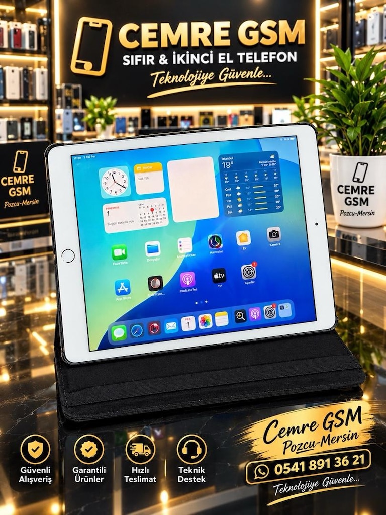iPAD 7. NESİL 32 GB SİM KARTLI ORJINAL KILIF ŞARZ HEDİYEMİZ KAMPANYA - 2