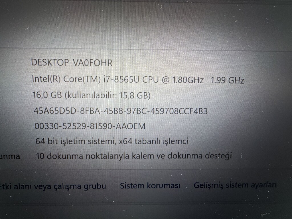 HP ELİTBOOK X360 İ7 8. NESİL 16 GB RAM 256 NVME - 5