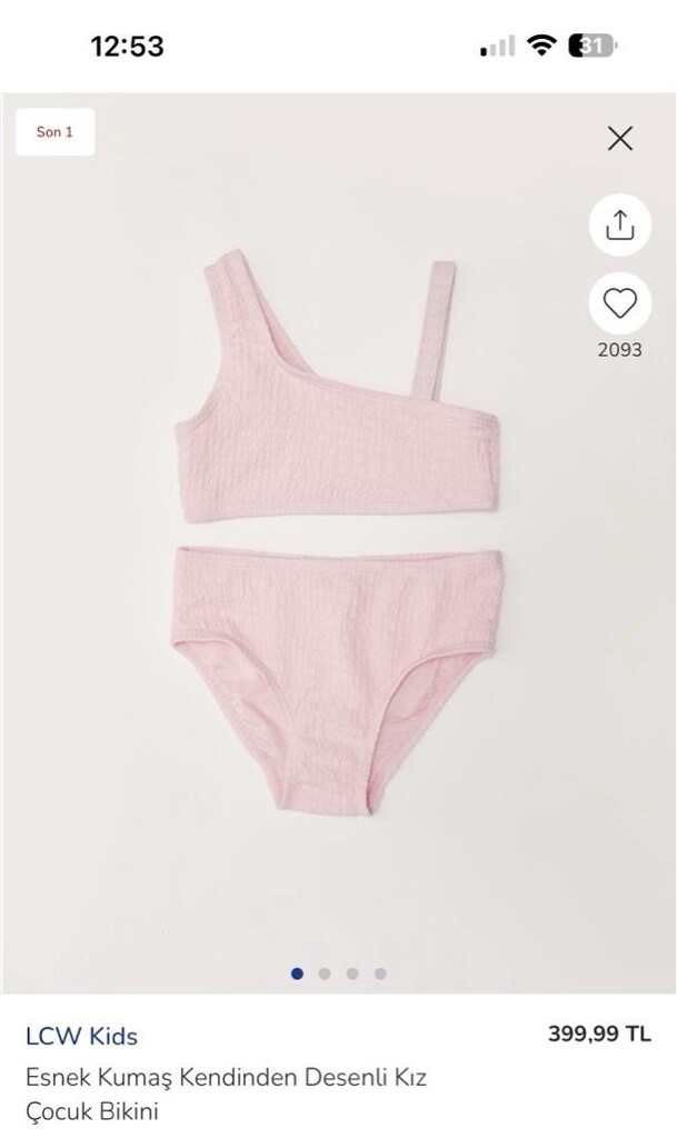 kız çocuk lcw bikini