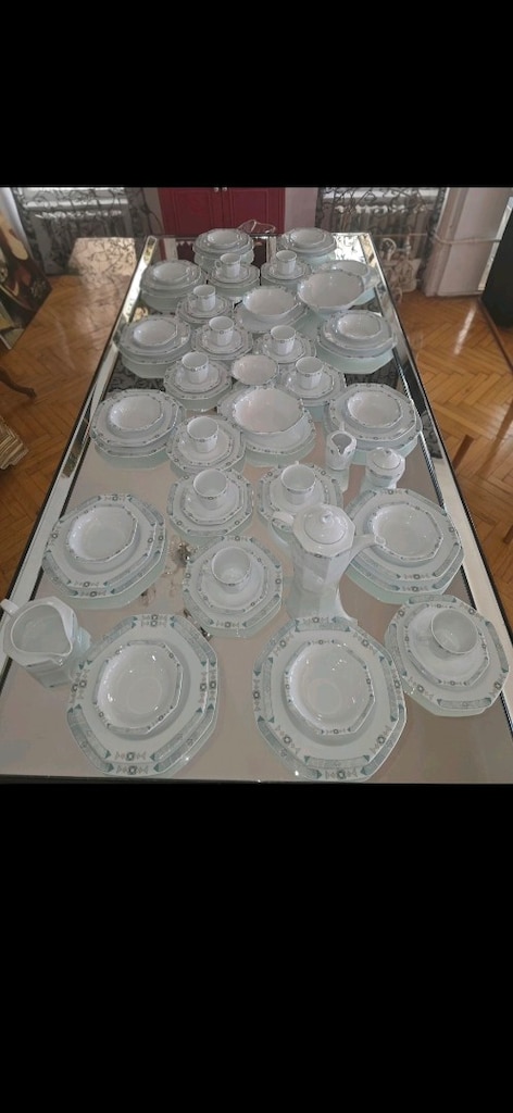 Antika 82 Parça Seltmann Weiden Damgalı Porselen Yemek Pasta Kahvaltı - 8