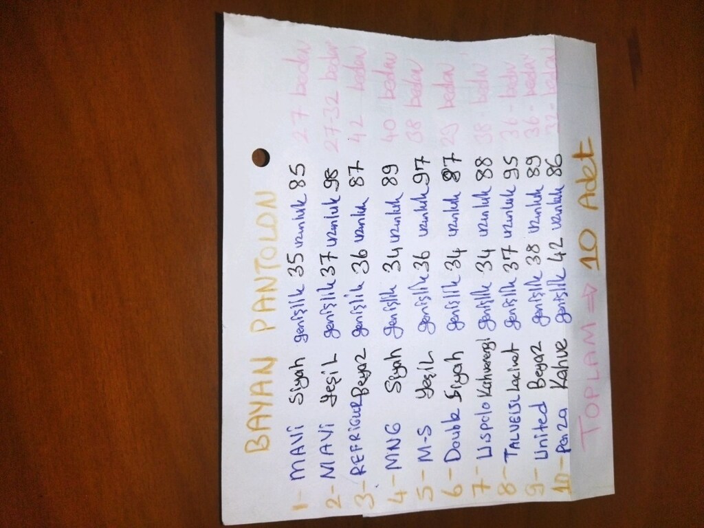 MAVİ BAYAN PANTOLON - 8