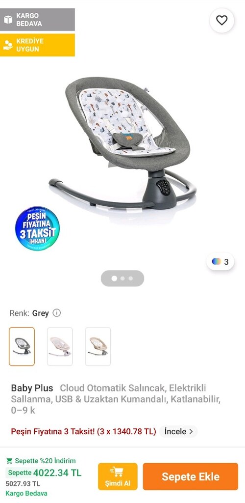 OTOMATİK SALINCAK BABY PLUS ANA KUCAĞI - 5