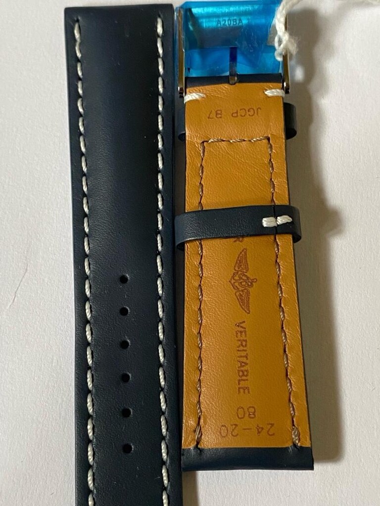 Breitling 24 mm lacivert kordon tokalı - 3