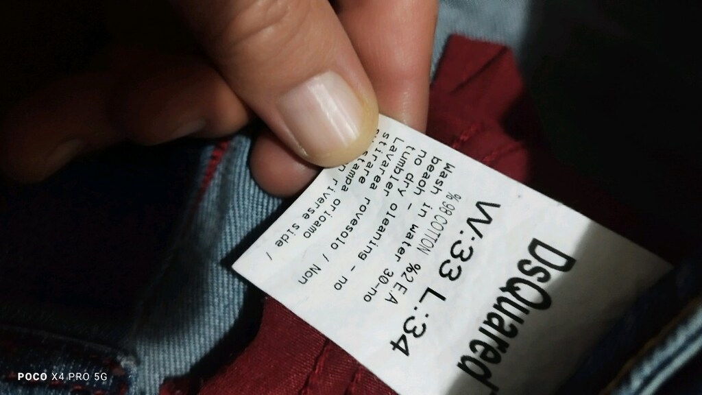 #Dsquared2 jeans pantolonEni çekilince 42 Boyu 96 Paça 15 - 2