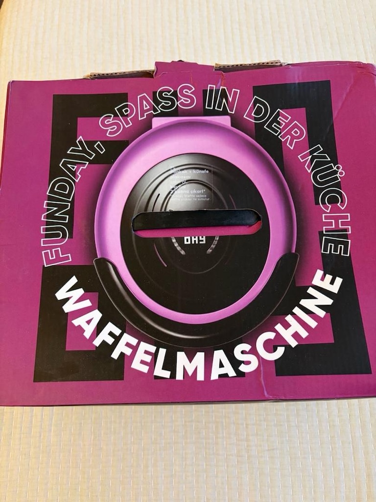 Karaca Funday Glossy Violet Waffle Makinesi Sıfır - Hiç kullanılmadı