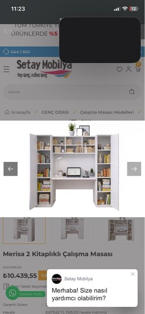 kitaplıklı çalışma masası
