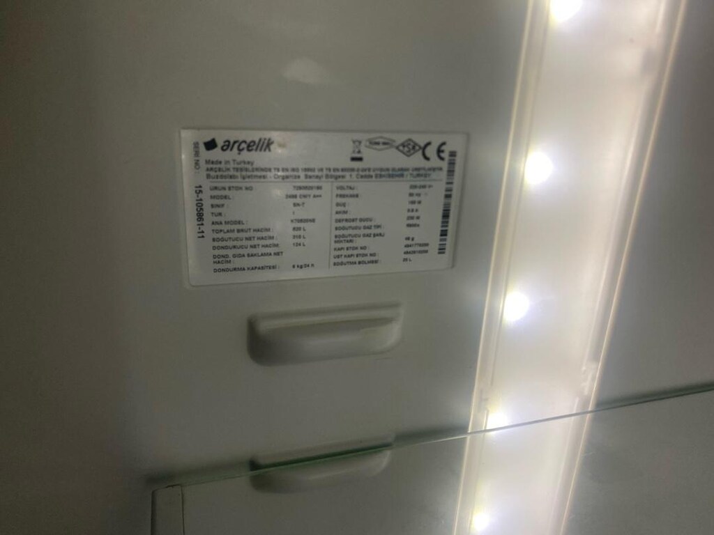 temiz kullanılmış alttan difrizli Arçelik buzdolabı - 4