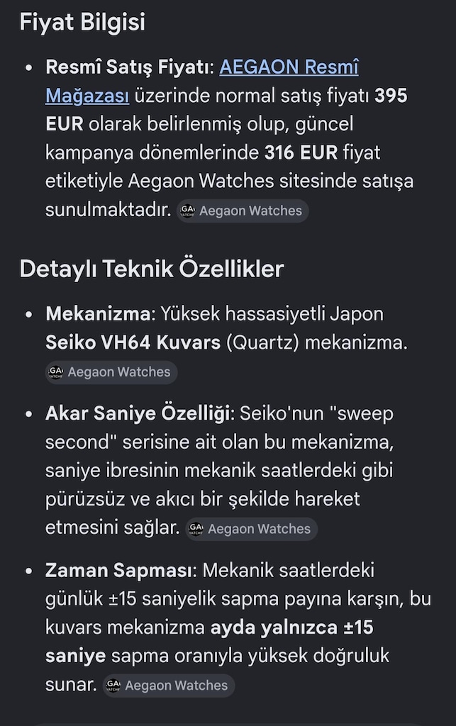AEGAON Genesis 2.0 kuvars erkek kol saati - 13