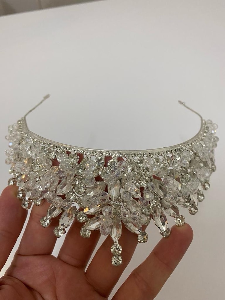 Prenses Model Kristal Gelin Tacı - 2