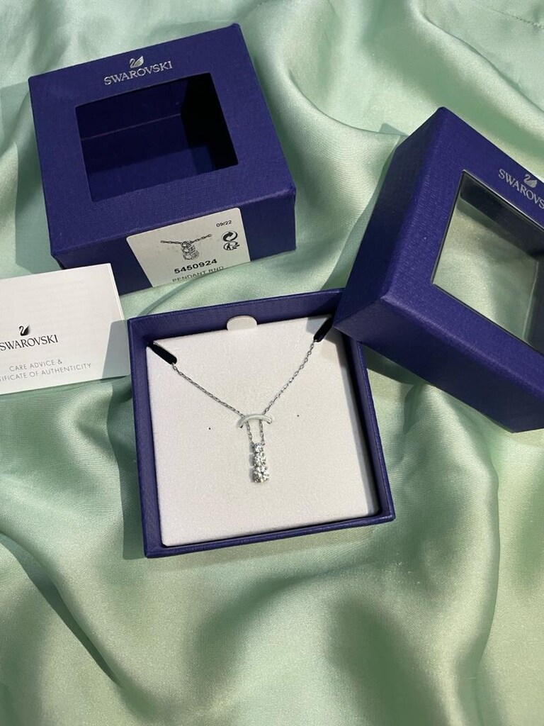 Swarovski Stilla Attract Beyaz Kristal Kolye - 4