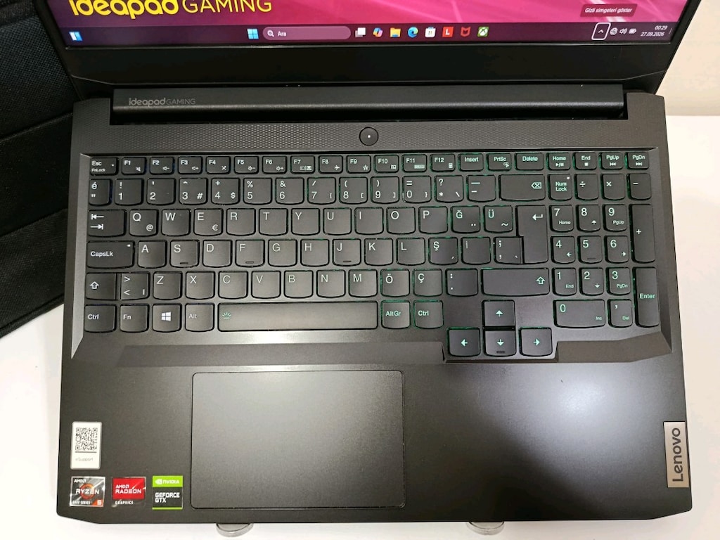 LENOVO RYZEN 5 İŞLEMCİLİ GTX1650 EKRAN KARTLI TEMİZ LAPTOP - 6