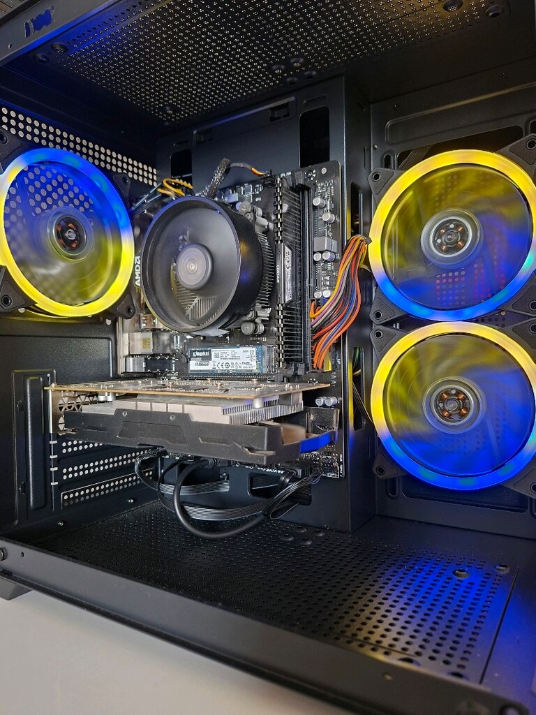 ryzen 5 2600 ve gtx 1050 ti 4 gb m.2li akvatyum gaming kasa. - 3
