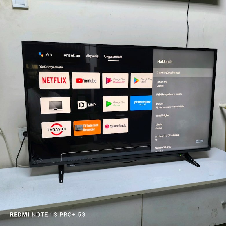 Toshiba 127 Ekran 4K Android jelatini üstünde Tertemiz Televizyon - 14