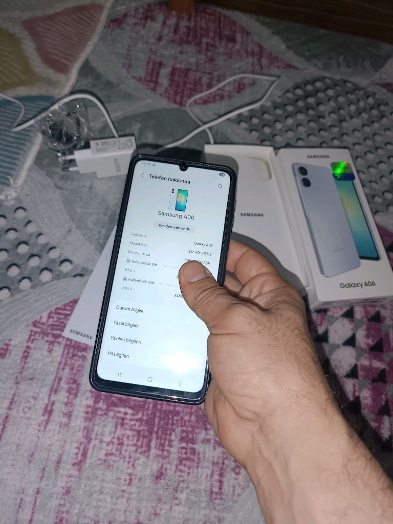 Samsung a06 128gb hafıza 4gb ram yurtiçi cihazı tr ciftsimli - 3