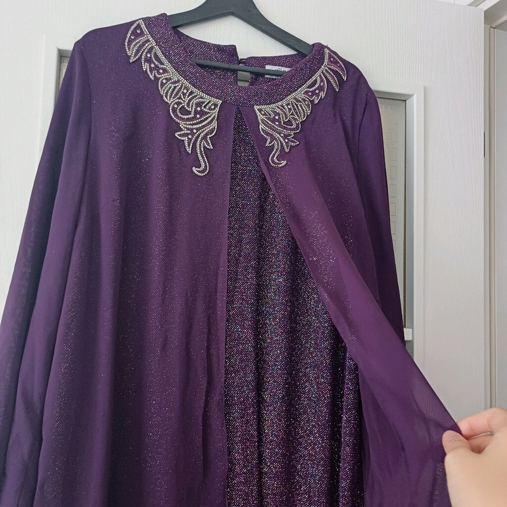 mor şık abiye - 4