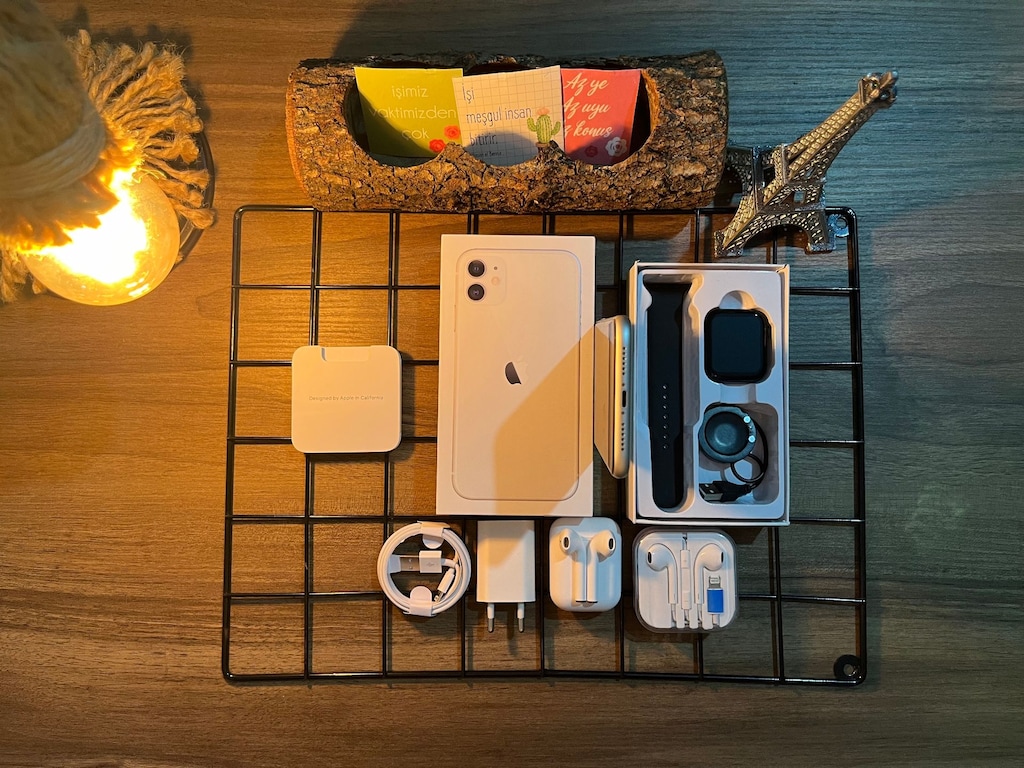 FULL AKSESUARLI İPHONE 11 WHİTE - 8