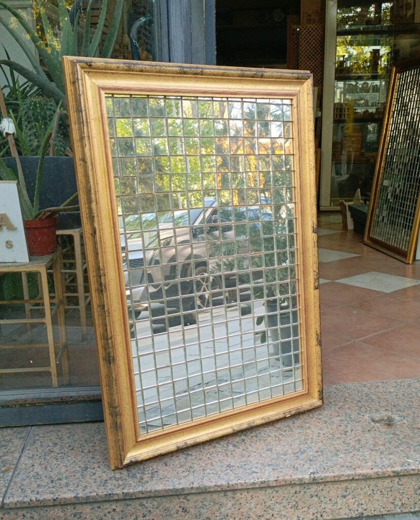 Altın Varaklı Mozaik Ayna - 3