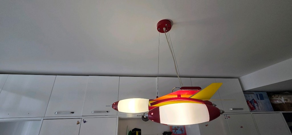 uçak şeklinde çocuk odası avizesi - 4