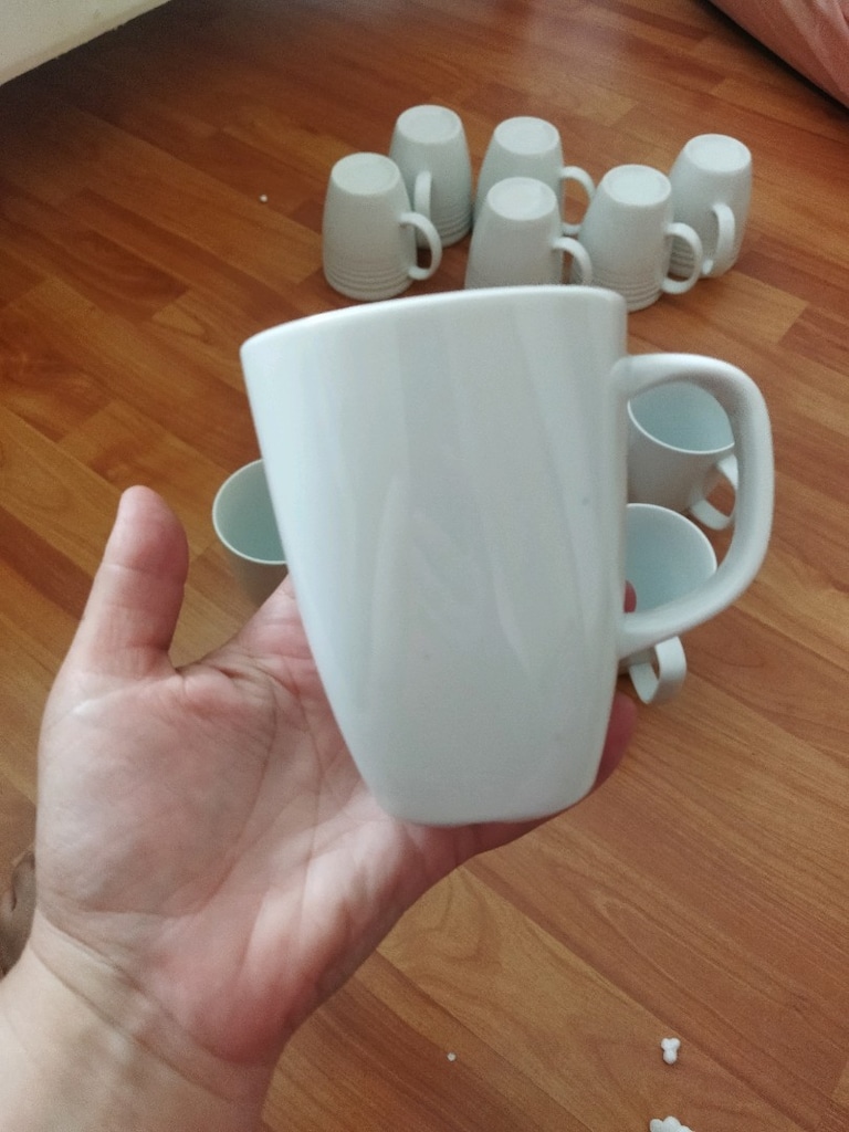 ıkea 6 lı porselen kupa seti 350 ml - 5