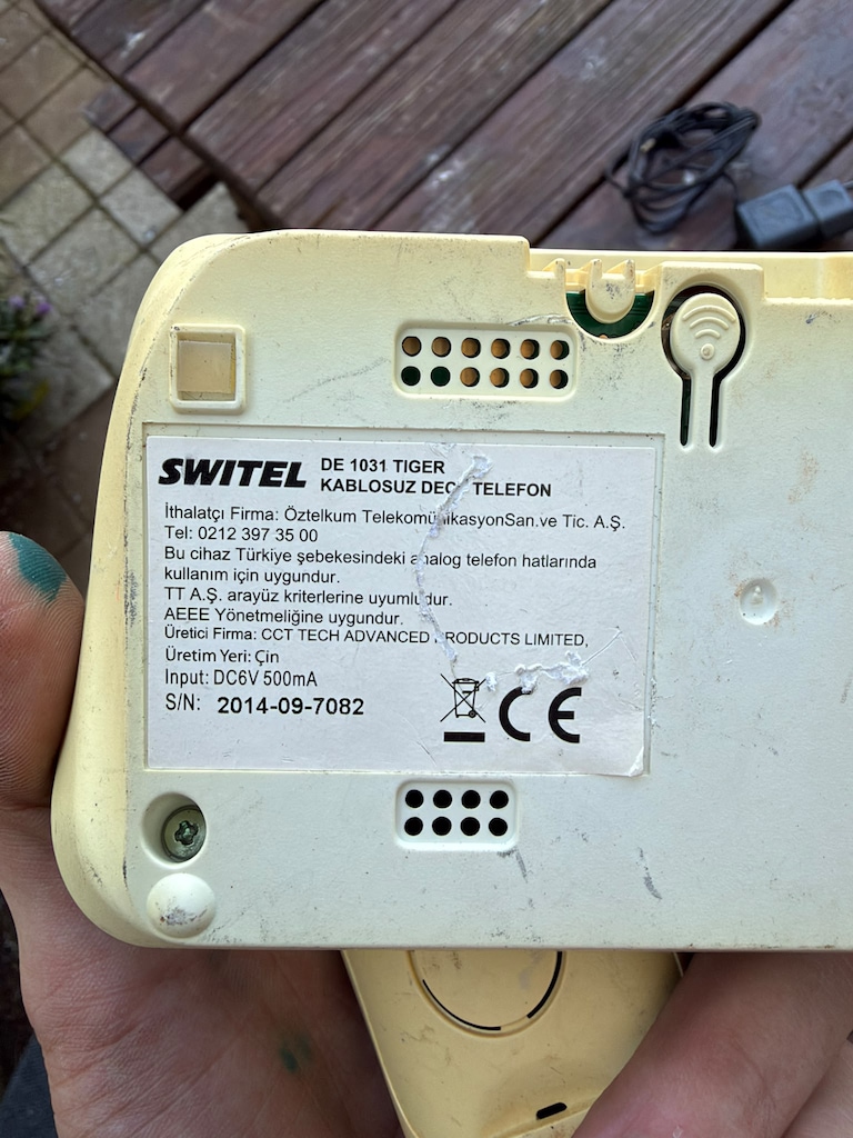 KLAS OFİS PENDİK SWITEL DE 1031 TIGER TELSİZ TELEFON İKİNCİ EL - 4