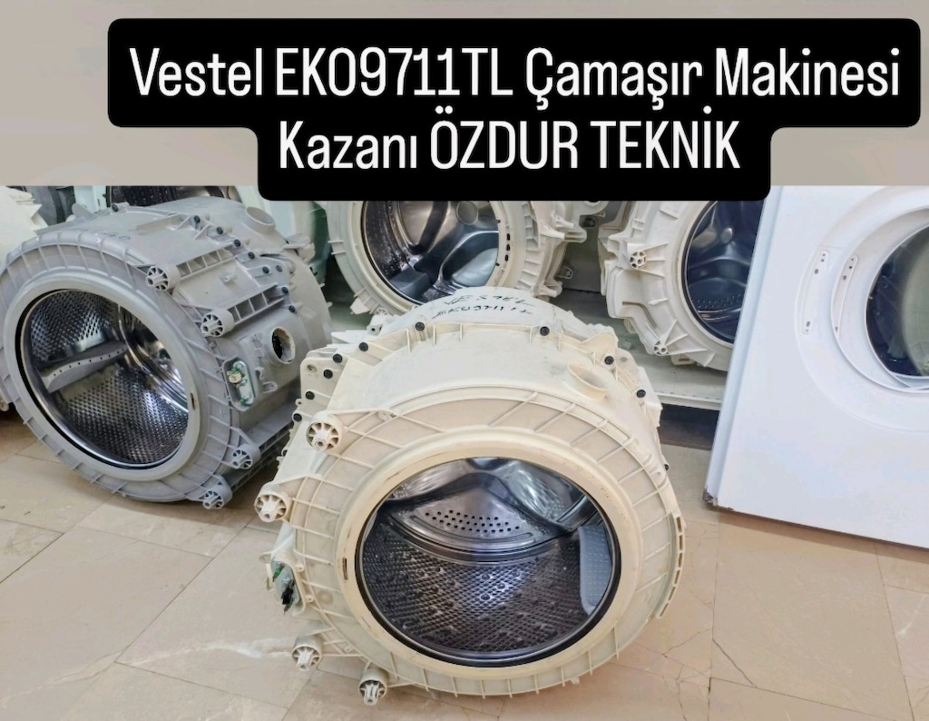 Vestel Eko 9711 TL / 9111 TL Çamaşır Makinesi Komple Kazan Grubu (Kaza - 7