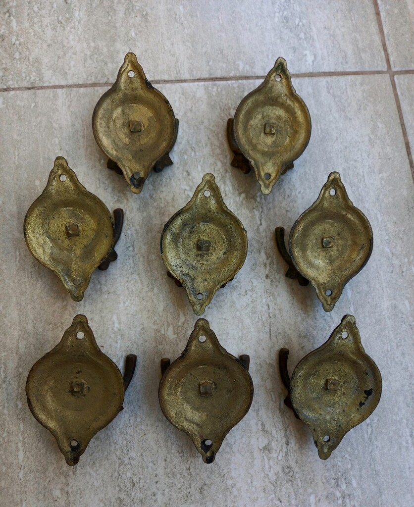 ANTİKA MASİF BRONZ ASKI KULP SETİ 8 ADET - 3