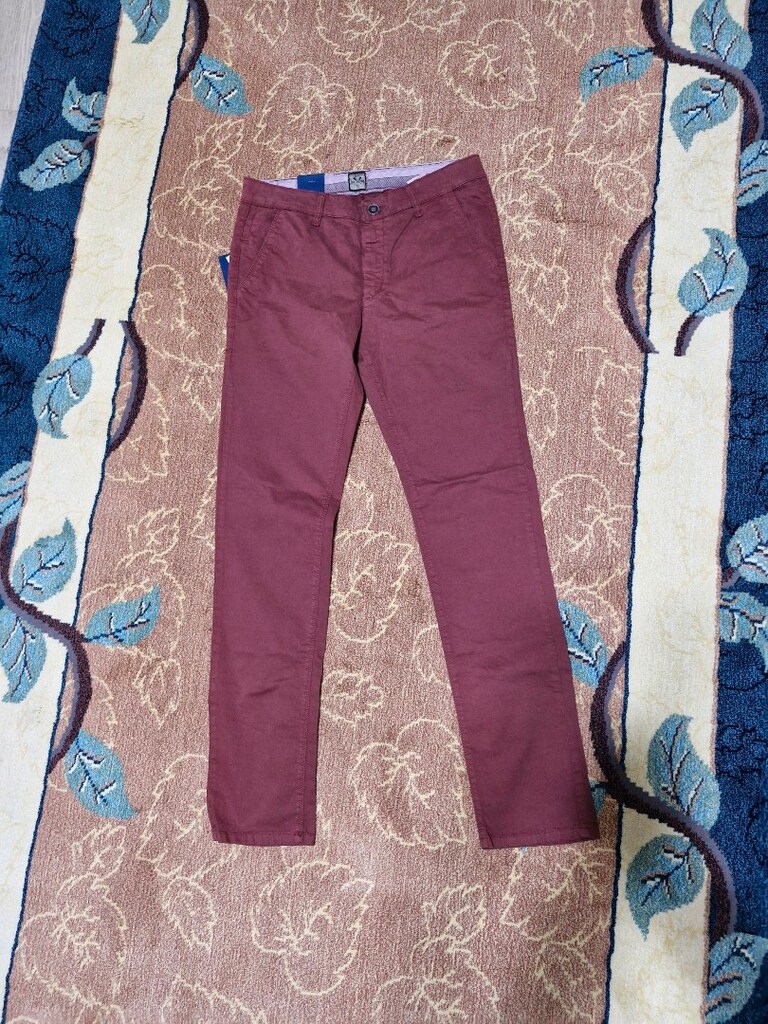 Barbosa 34/52 Beden Bordo Slim Fit Erkek Pantolon – Etiketli - 6