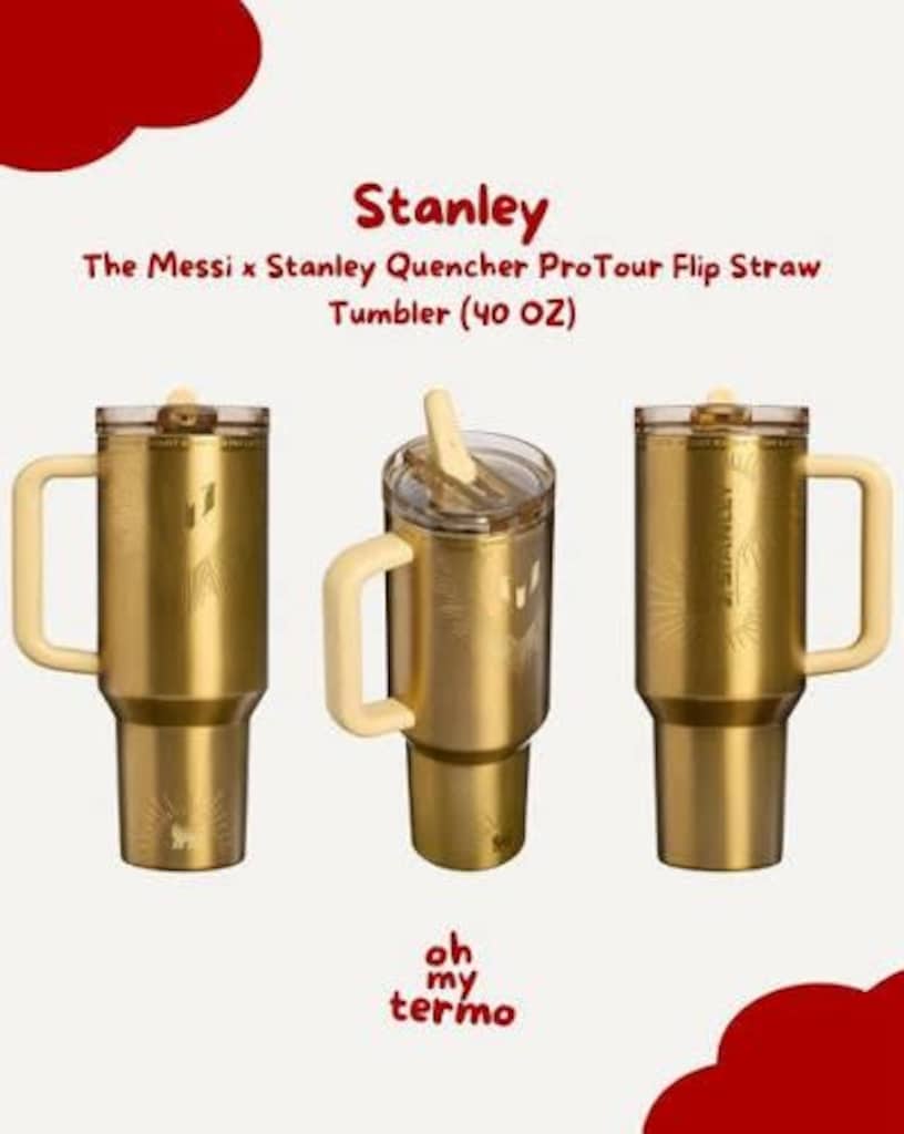 The Messi x Stanley Quencher ProTour Flip Straw Tumbler | 40 OZ