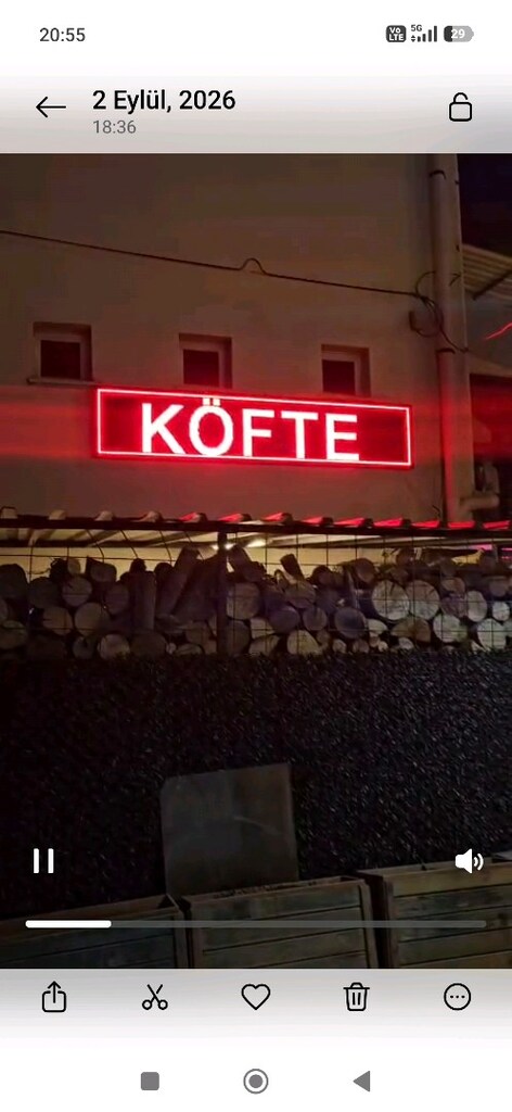 48x256cm led tabela kayan yazı - 3