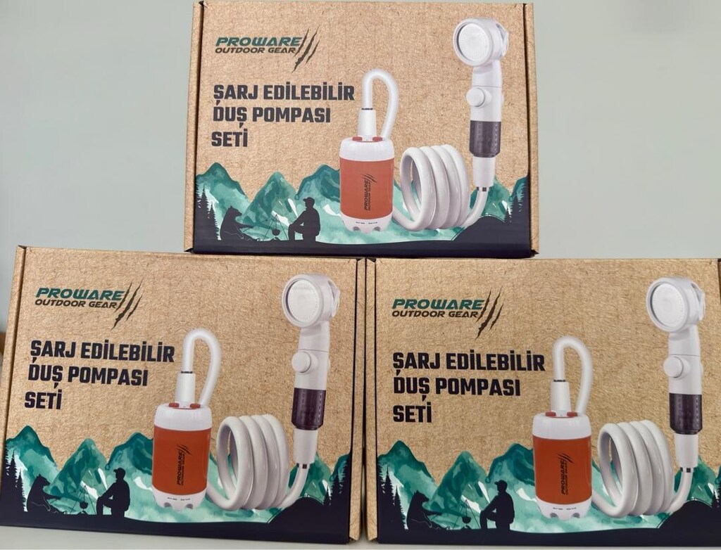 Şarjlı Portatif Kamp Duşu 60 dk kullanım - 2