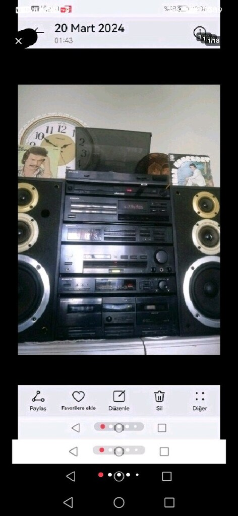 PIONEER MUZIK SETI FULL USBLI DVDLİ AUXLU 240VAT KOLONLAR KUMANDALI. - 18
