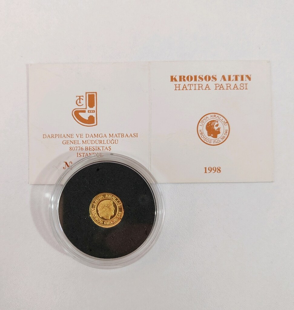 Kroisos Hatıra Altın Parası Darphane Sertifikalı - 5