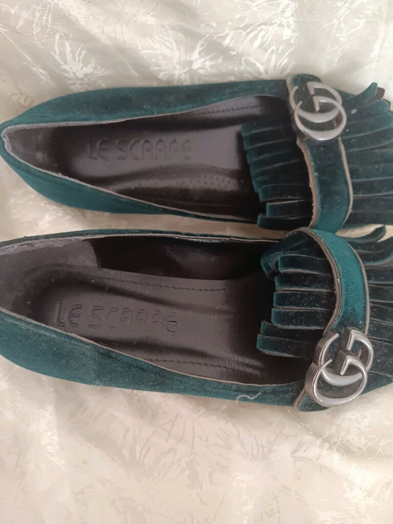 GG Marmont "Le Scarpe" Püsküllü Süet Makosen Bayan Babet _36_ Numara - 2
