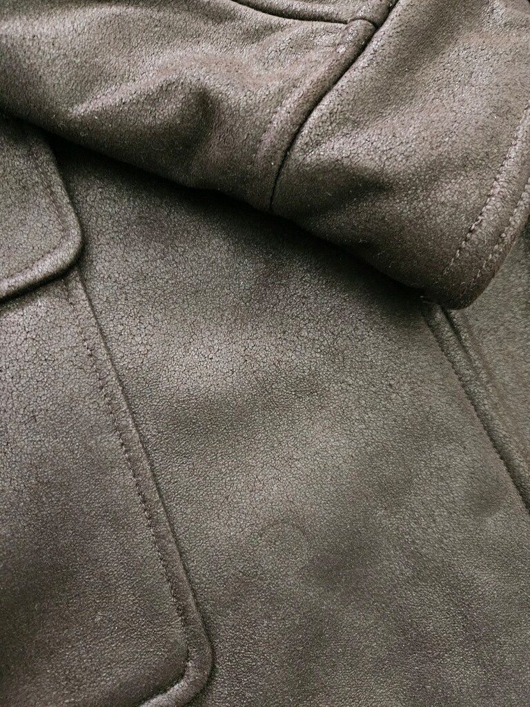 zara erkek kaban süet koyu kahverengi XL beden cok az kullanilmistir - 9