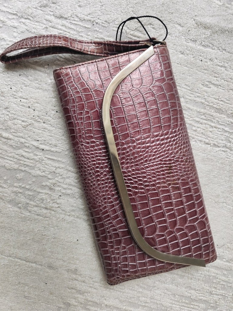 RUGAN YILAN DESENLİ CLUTCH ÇANTA CÜZDAN KOTON