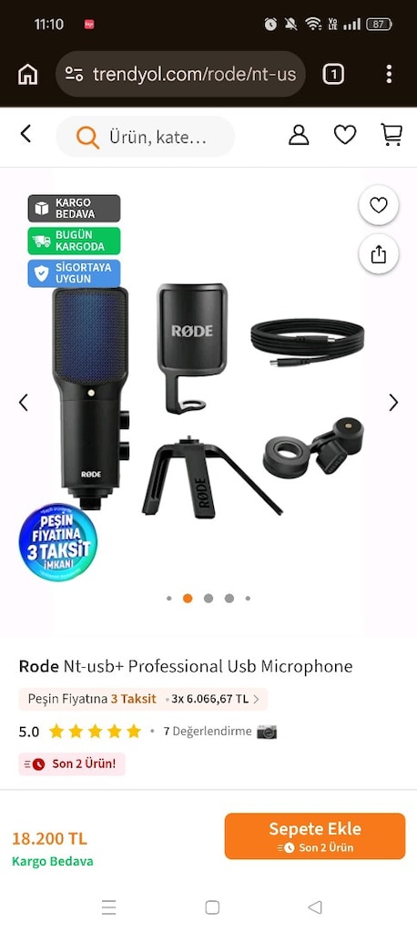 Rode NT-USB+ Profesyonel Mikrofon - 6