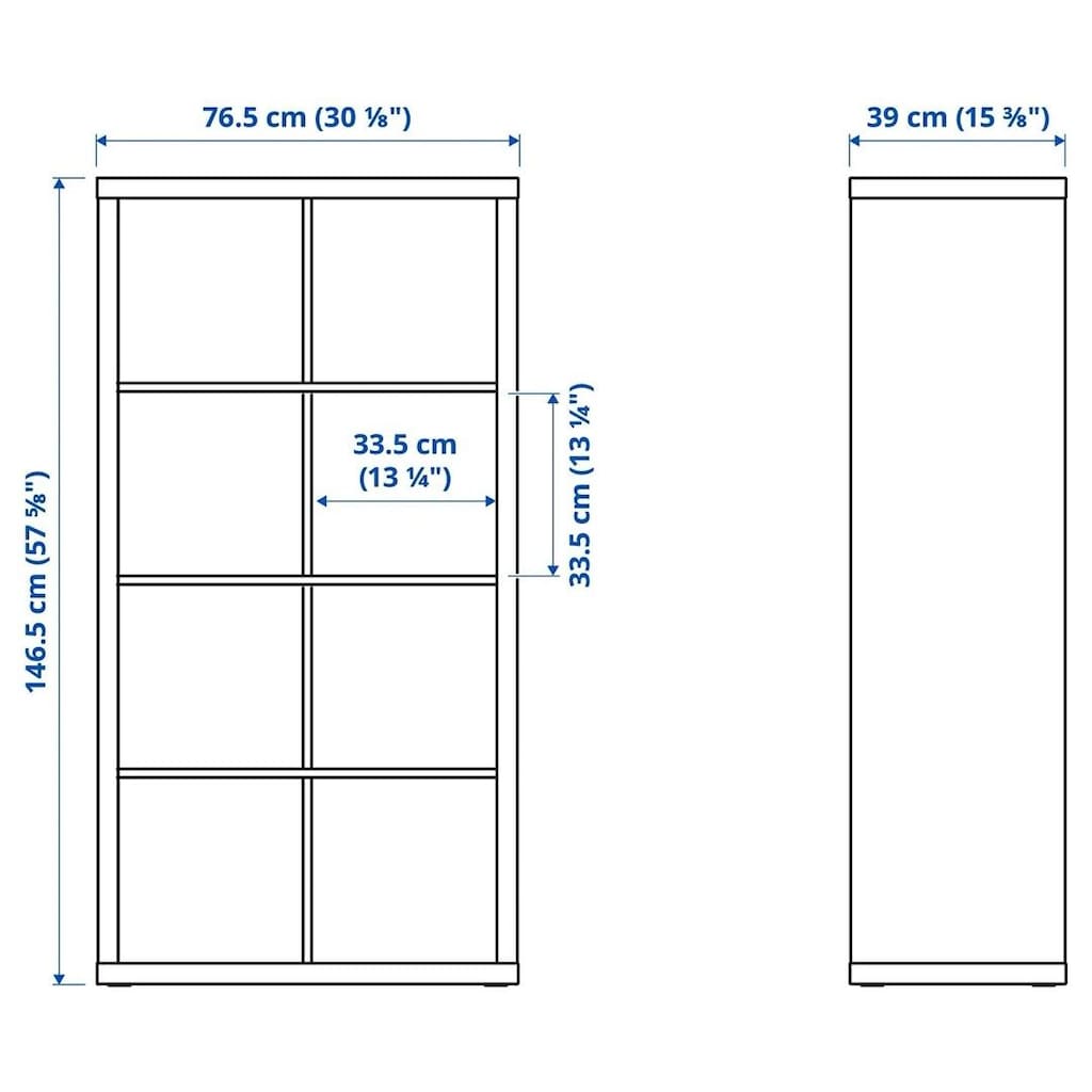 Ikea kallax açık raf ünitesi ve ayağı - 3