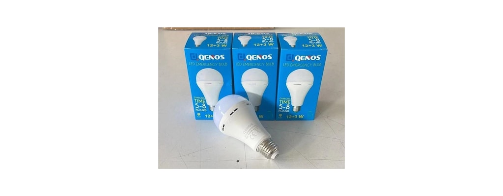 5 ADET Qenos 12W+3W Şarjlı Led Ampul E27 Duy (Beyaz) - 2
