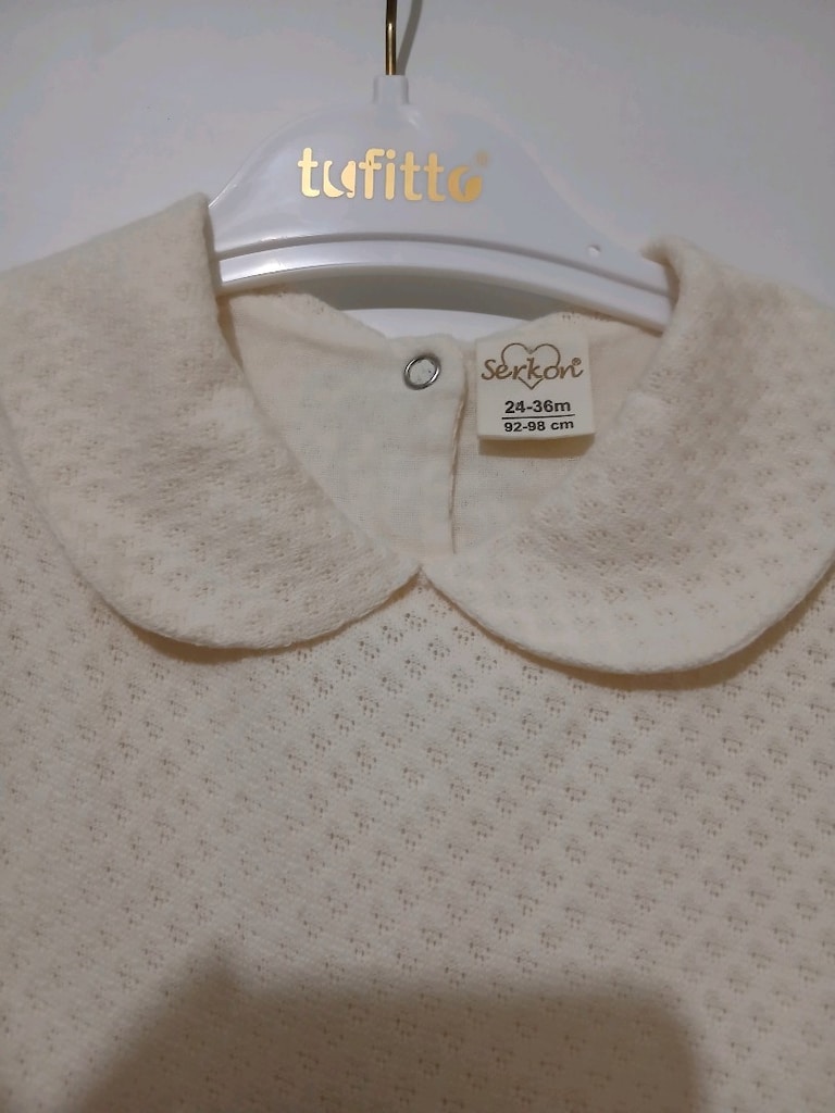 Serkon Bebe Yaka Fiyonklu Tüllü Elbise(24-36 Aylık) - 8