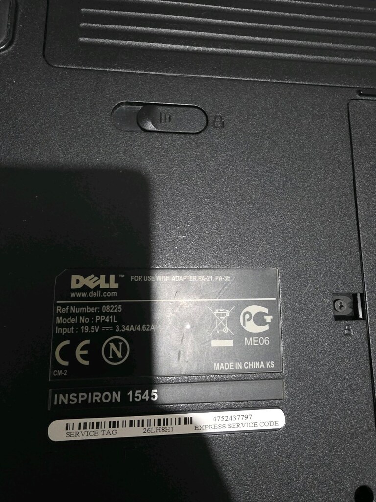 Dell inspiron 1545 - 4