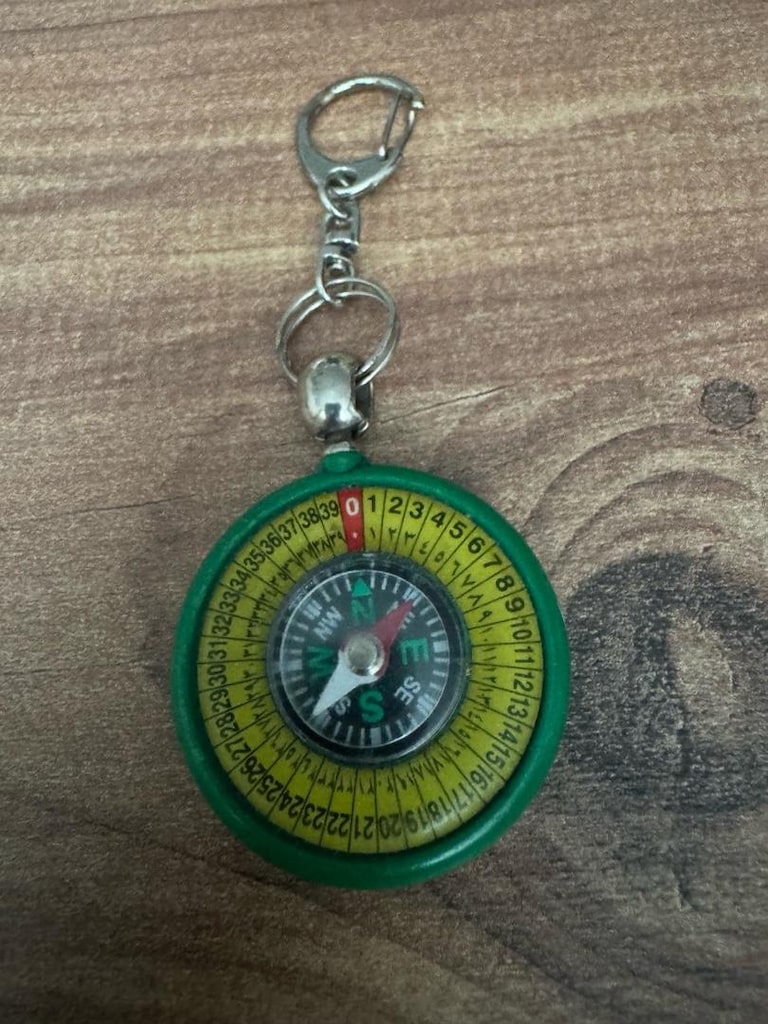 Kabe Görselli Mini Pusulalı Anahtarlık - 7