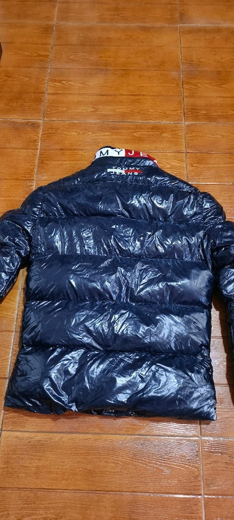 Tommy Jeans parlak koyu lacivert şişme mont. - 15