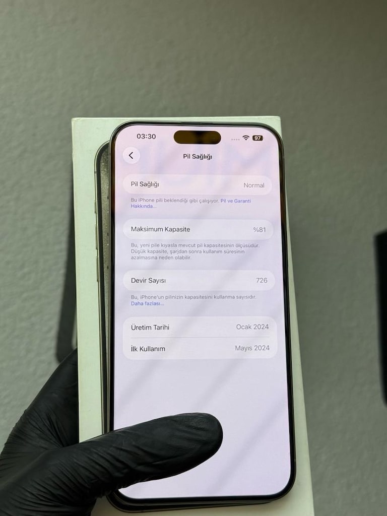 Y…D. İPHONE 15 PRO MAX 256 FULL ORJiNAL HATASIZZ - 8
