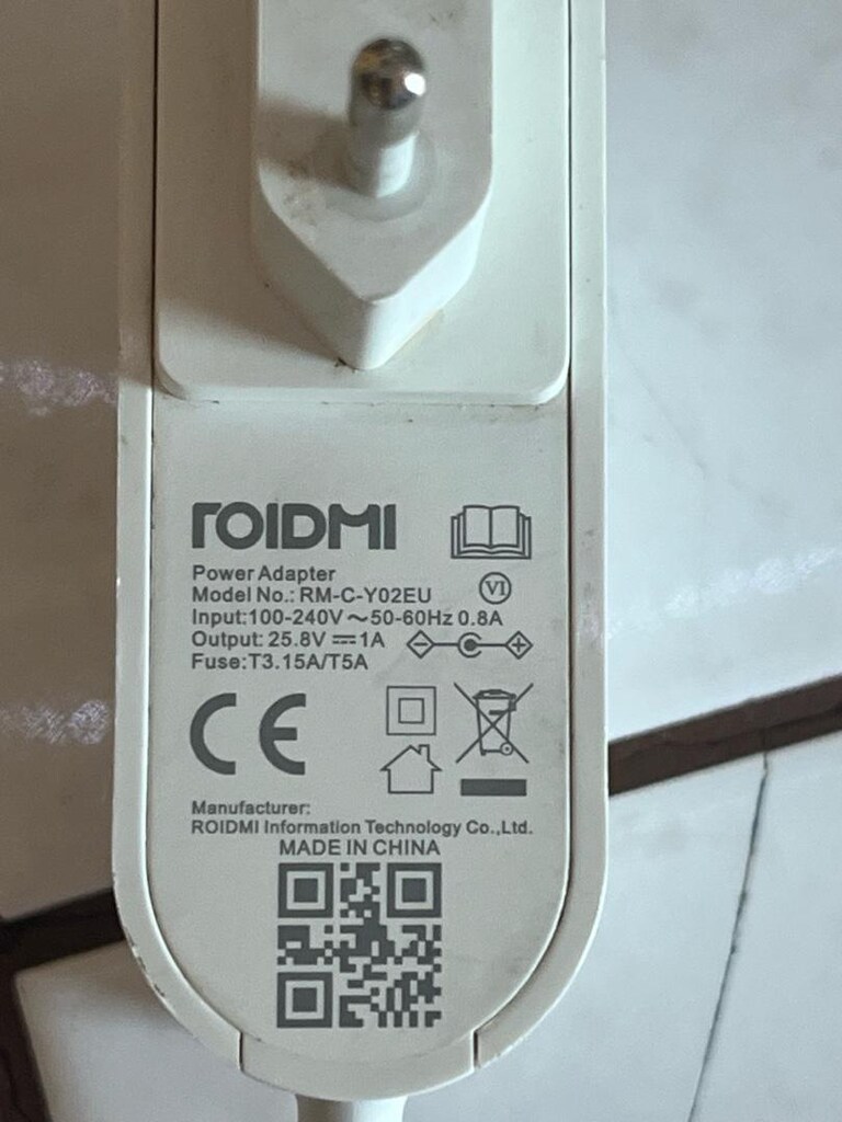 roidmi RM-C-Y02EU Dikey Süpürge Şarj Adaptörü 25.8V 1A - 5
