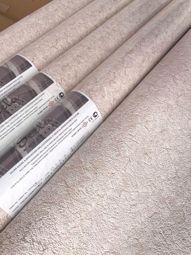 6 RULO DUVAR KAĞIDI ( 65 m2) -Tutkal Dahil - 2